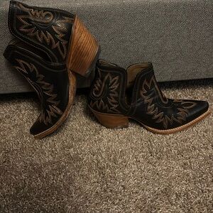Ariat Black and Brown Ankle Boots